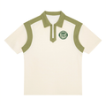 Unisex Color Block Quarter Zip Polo Shirt