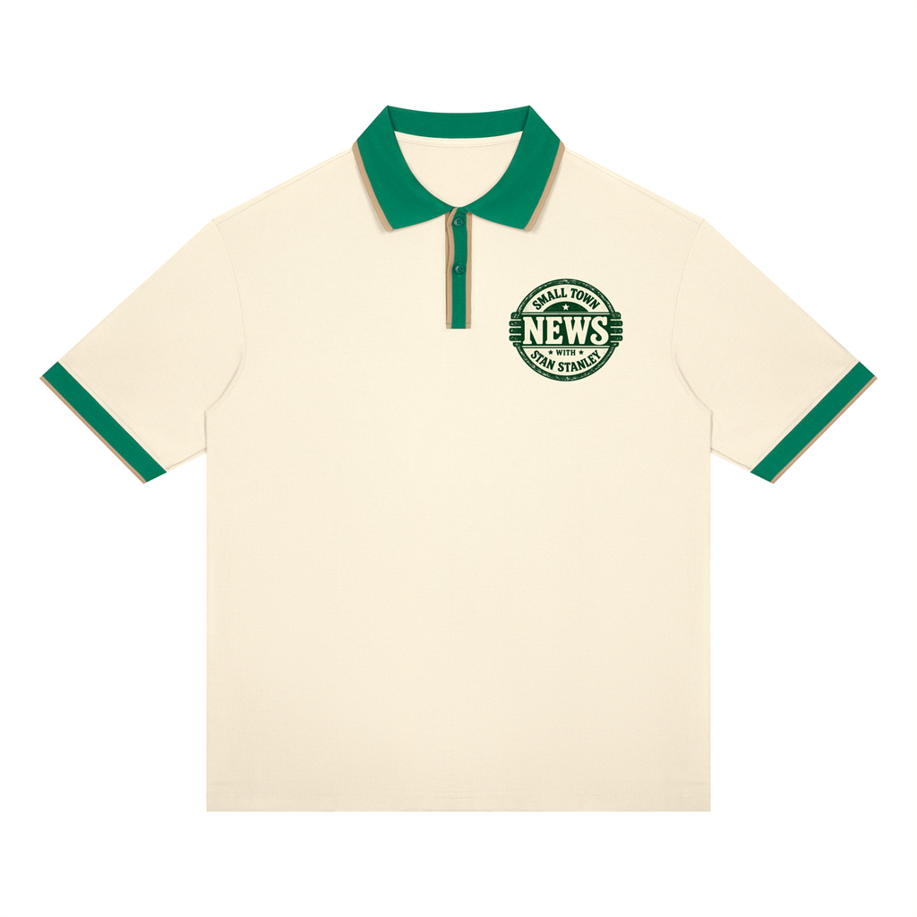 Unisex Color Block Polo Shirt